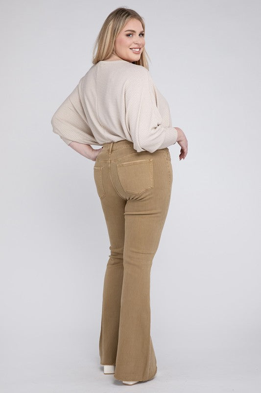 Plus Size High Rise Super Flare Jeans