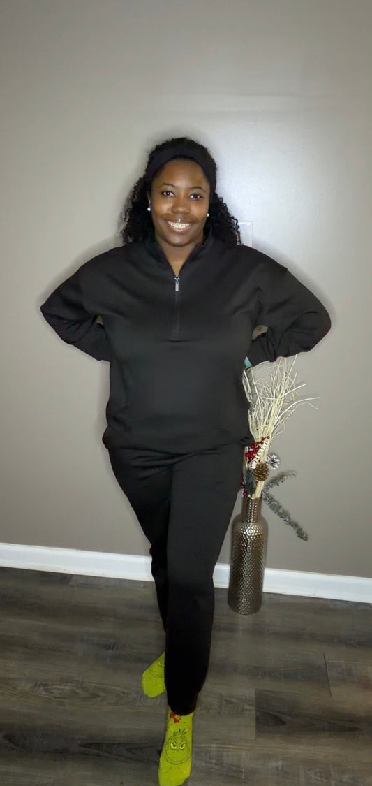 SCUBA HALF ZIP JOGGER SET